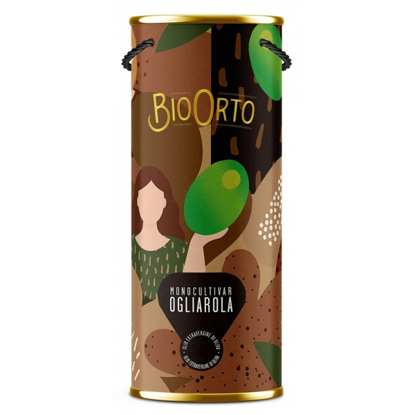 BioOrto - Bag in Tube Ogliarola - Olio Extravergine di Oliva Italiano Biologico - 3 Liter