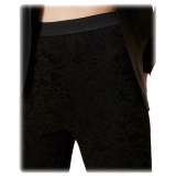 Twinset - Macramé Lace Leggings - Black - Trousers - Made in Italy - Luxury Exclusive Collection