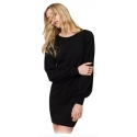 Twinset - Short Dress with Macramè Lace Inserts - Black - Dress - Made in Italy - Luxury Exclusive Collection