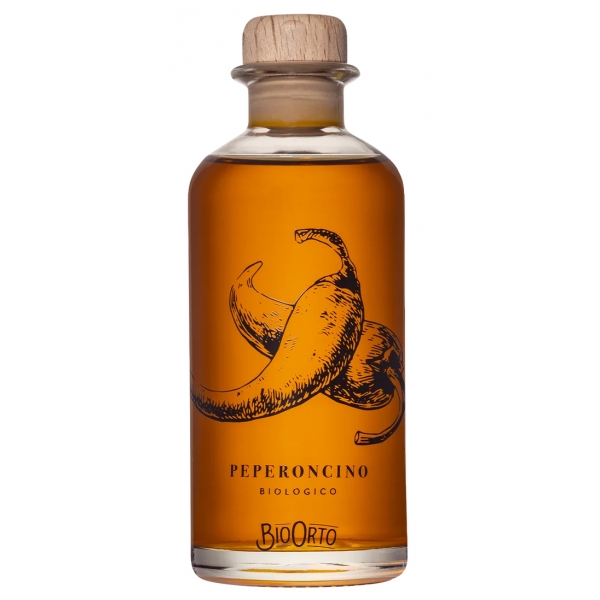 BioOrto - Aromatico Peperoncino Bio - Organic Italian Extra Virgin Olive Oil - 200 ml