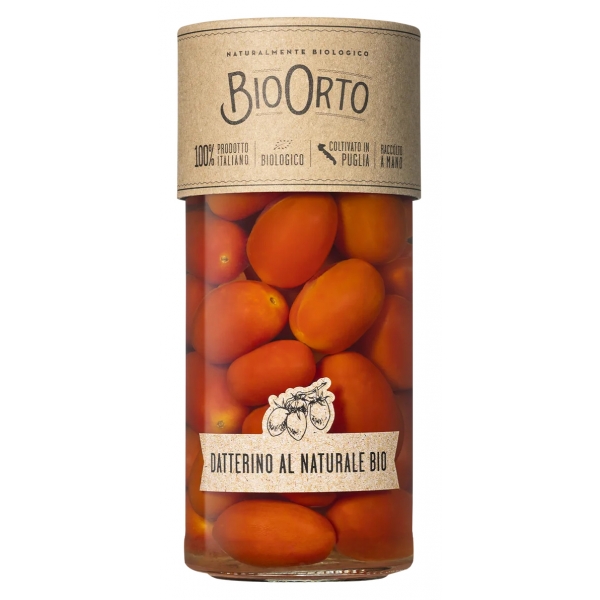 BioOrto - Organic Natural Datterino Tomatoes - Organic Preserved Foods - 550 g