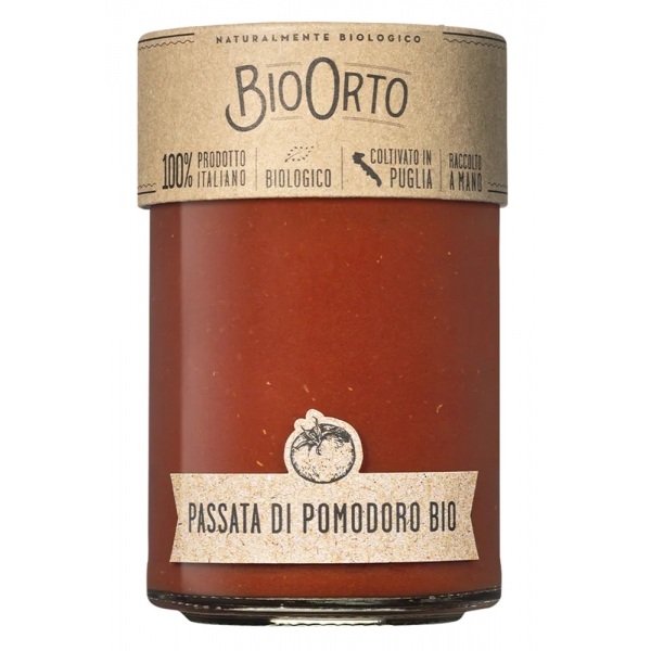 BioOrto - Passata di Pomodoro Bio - Conserve Biologiche - 350 g