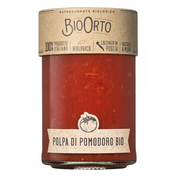 BioOrto - Organic Tomato Pulp - Organic Preserved Foods - 350 g