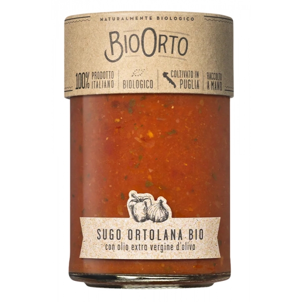 BioOrto - Organic Ortolana Sauce - Organic Preserved Foods - 350 g