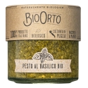 BioOrto - Pesto al Basilico Bio senza Aglio - Conserve Biologiche - 180 g