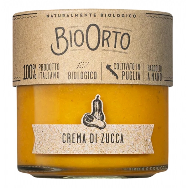 BioOrto - Crema di Zucca Bio - Conserve Biologiche - 185 g