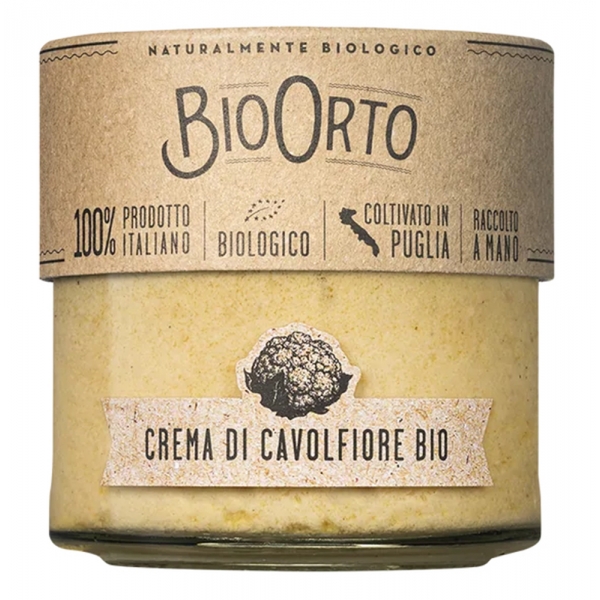 BioOrto - Organic Cauliflower Cream - Organic Preserved Foods - 180 g
