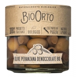 BioOrto - Organic Pitted Peranzana Olives - Organic Preserved Foods - 100 g