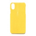 Ammoment - Stingray in Yellow - Leather Cover - iPhone X