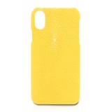 Ammoment - Razza in Giallo - Cover in Pelle - iPhone X
