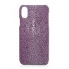 Ammoment - Razza in Viola - Cover in Pelle - iPhone X
