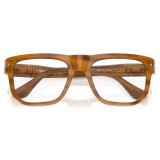 Persol - PO3306S - Transitions® - Striped Brown / Transitions 8 Grey - Sunglasses - Persol Eyewear