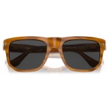 Persol - PO3306S - Transitions® - Striped Brown / Transitions 8 Grey - Sunglasses - Persol Eyewear