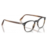 Persol - PO3007V - Striato Marrone - Occhiali da Vista - Persol Eyewear