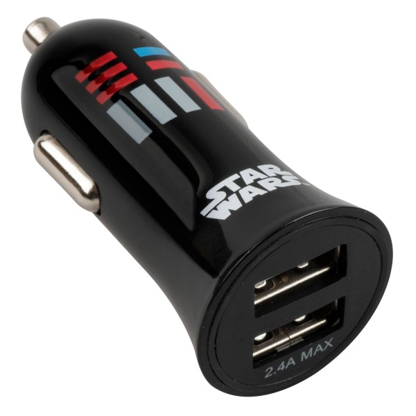 Tribe - Darth Vader - Star Wars - Car Charger Double - Fast Car Charge - USB Charger - iPhone, iPad, Tablet, Samsung, Smartphone