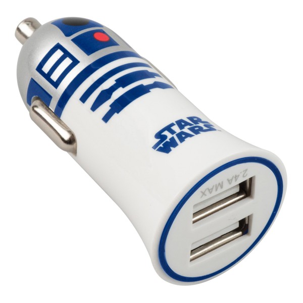 Tribe - R2-D2 - Star Wars - Car Charger - Fast Car Charge Double - USB Charger - iPhone, iPad, Tablet, Samsung, Smartphone