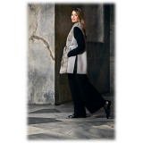 Jade Montenapoleone - Gilet in Cashmere con Visone Barbara - Pellicce - Luxury Exclusive Collection