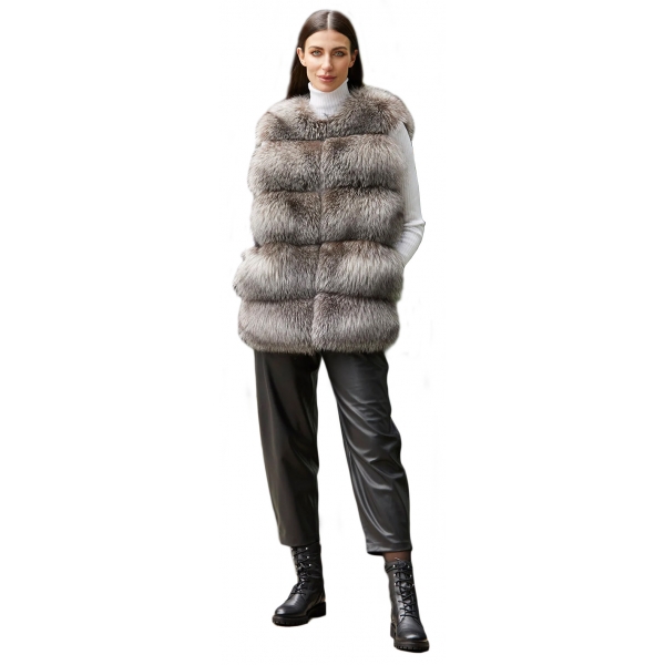 Jade Montenapoleone - Valery Fox Vest - Fur Coat - Luxury Exclusive Collection