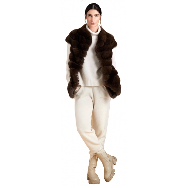 Jade Montenapoleone - Jasmine Vest - Fur Coat - Luxury Exclusive Collection