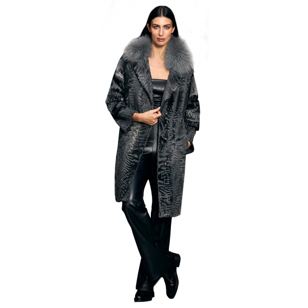 Jade Montenapoleone - Astrakhan Darlin Fur - Fur Coat - Luxury Exclusive Collection