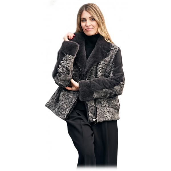 Jade Montenapoleone - Astrakhan Desirè Fur - Fur Coat - Luxury Exclusive Collection