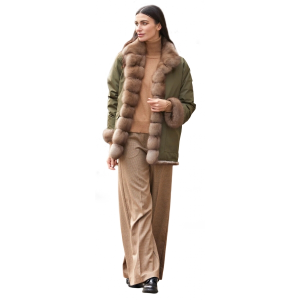 Jade Montenapoleone - Micol Reversible Sable Fur - Fur Coat - Luxury Exclusive Collection