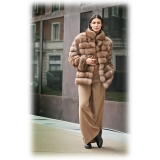 Jade Montenapoleone - Micol Reversible Sable Fur - Fur Coat - Luxury Exclusive Collection