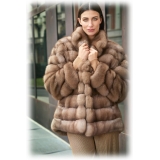 Jade Montenapoleone - Micol Reversible Sable Fur - Fur Coat - Luxury Exclusive Collection