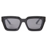 Jimmy Choo - Megs - Black Square Frame Sunglasses with Swarovski Crystals - Jimmy Choo Eyewear