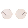 Jimmy Choo - Oriane/s 57 - Nude and Gold Havana Round-Frame Sunglasses - Jimmy Choo Eyewear