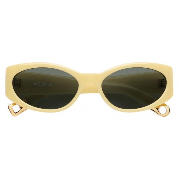 Jacquemus - Sunglasses - Les Lunettes Ovalo - Pale Yellow - Luxury - Jacquemus Eyewear