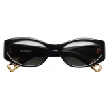 Jacquemus - Sunglasses - Les Lunettes Ovalo - Black - Luxury - Jacquemus Eyewear