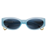 Jacquemus - Occhiali da Sole - Les Lunettes Ovalo - Azzurro - Luxury - Jacquemus Eyewear