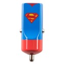 Tribe - Superman - Uomo d'Acciaio - DC Comics - Caricatore da Auto - Fast Car Charger - Caricatore USB - iPhone, iPad, Tablet