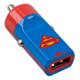 Tribe - Superman Man of Steel - DC Comics - Car Charger - Fast Car Charge - USB Charger - iPhone, iPad, Tablet, Samsung