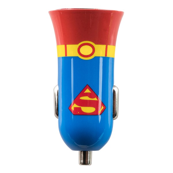 Tribe - Superman - Man of Steel - DC Comics - Car Charger Double - Fast Car Charge - USB Charger - iPhone, iPad, Tablet, Samsung