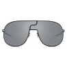 Mykita - Studio 12.1 - Mykita Studio - Nero Corvino Argento Flash - Metal Collection - Occhiali da Sole - Mykita Eyewear