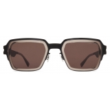 Mykita - Lennon - Mykita Acetate - A77 Black Brown - Acetate Collection - Sunglasses - Mykita Eyewear