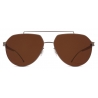 Mykita - ML13 - Mykita | Leica - Shiny Graphite Safari Green Brown - Metal Collection - Sunglasses - Mykita Eyewear