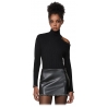 Patrizia Pepe - Cut-Out Sweater with Piercing Detail - Black - Pullover - Made in Italy - Luxury Exclusive Collection
