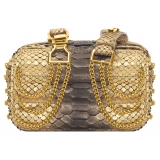 La Prima Luxury - Viaggiatrice Uno - Pepita Oro - Handbag - Luxury Exclusive Collection