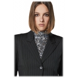 Patrizia Pepe - Single-Breasted Pinstripe Jacket - Black - Jacket - Made in Italy - Luxury Exclusive Collection