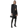 Patrizia Pepe - Pinstripe Patterned Midi Skirt - Black - Skirt - Made in Italy - Luxury Exclusive Collection