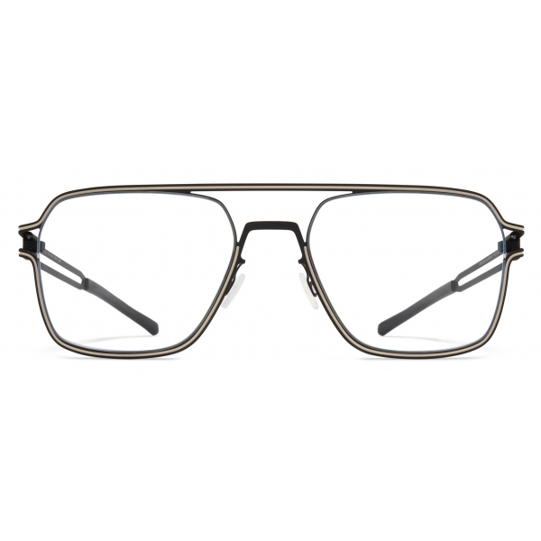 Mykita - Jalo - NO1 - Black Light Warm Grey - Metal Glasses - Optical Glasses - Mykita Eyewear