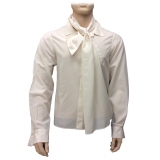 Nicolao Atelier - Men's Shirt with Folding Scarf - Shirt - Made in Italy - Luxury Exclusive Collection