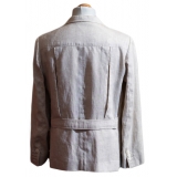 Nicolao Atelier - Anni '30 Jacket - Ecru Linen for Men - Jacket - Made in Italy - Luxury Exclusive Collection