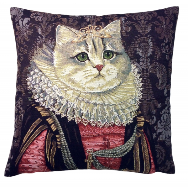 Nicolao Atelier - Cushion with Portrait of Maria de Medici - Pillow - Made in Italy - Luxury Exclusive Collection