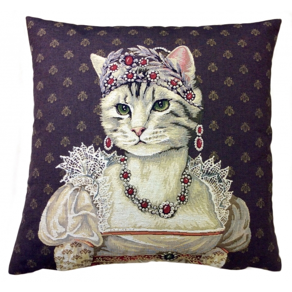 Nicolao Atelier - Cushion with Portrait of Tosca - Pillow - Made in Italy - Luxury Exclusive Collection