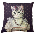 Nicolao Atelier - Cushion with Portrait of Tosca - Pillow - Made in Italy - Luxury Exclusive Collection
