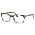 Persol - PO3189V - Marrone Striato Grigio Nero - Occhiali da Vista - Persol Eyewear